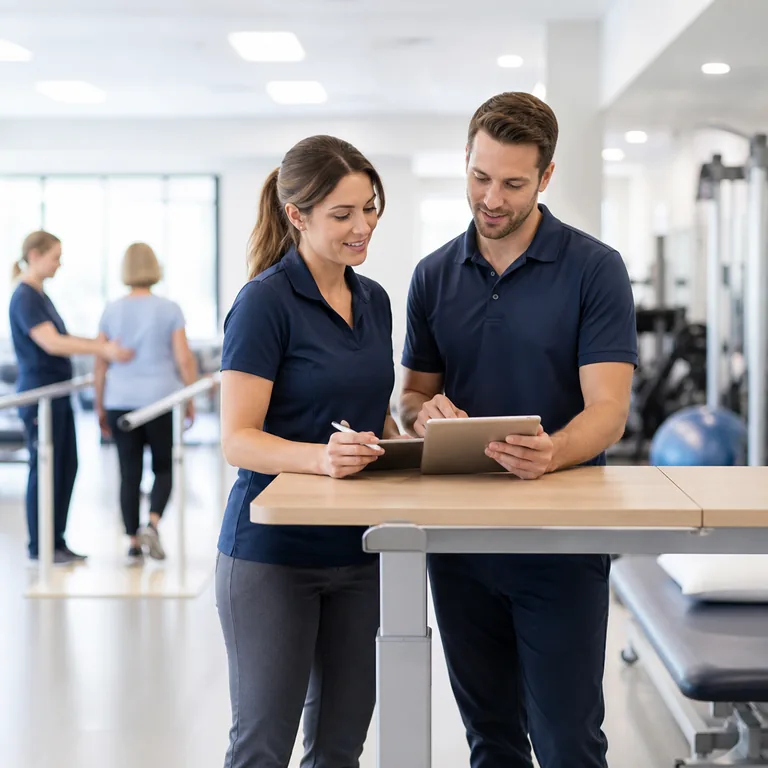 Therapeutenteam in ambulanter Reha-Einrichtung